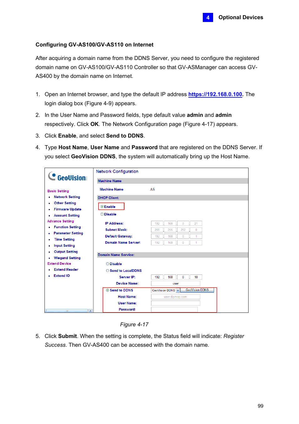 Configuring gv-as100/gv-as110 on internet | AGI Security GV-CONCT User Manual | Page 109 / 172