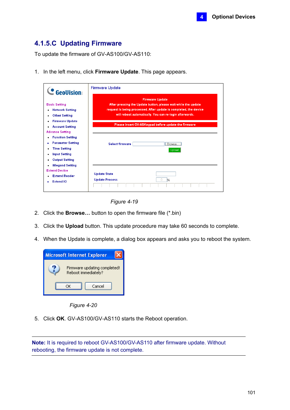 C updating firmware | AGI Security GV-CONCT User Manual | Page 111 / 172
