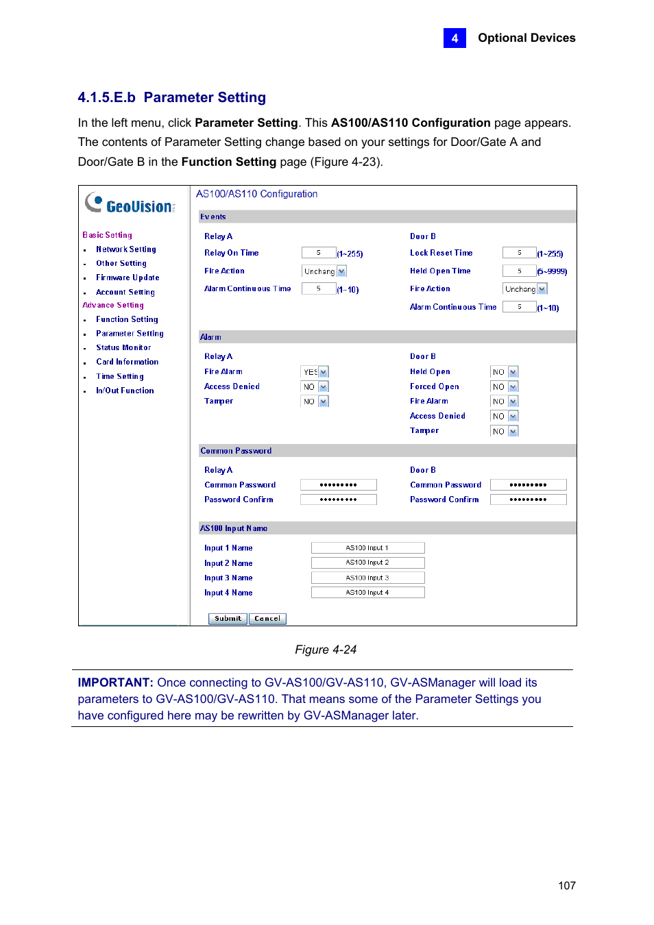 E.b parameter setting | AGI Security GV-CONCT User Manual | Page 117 / 172