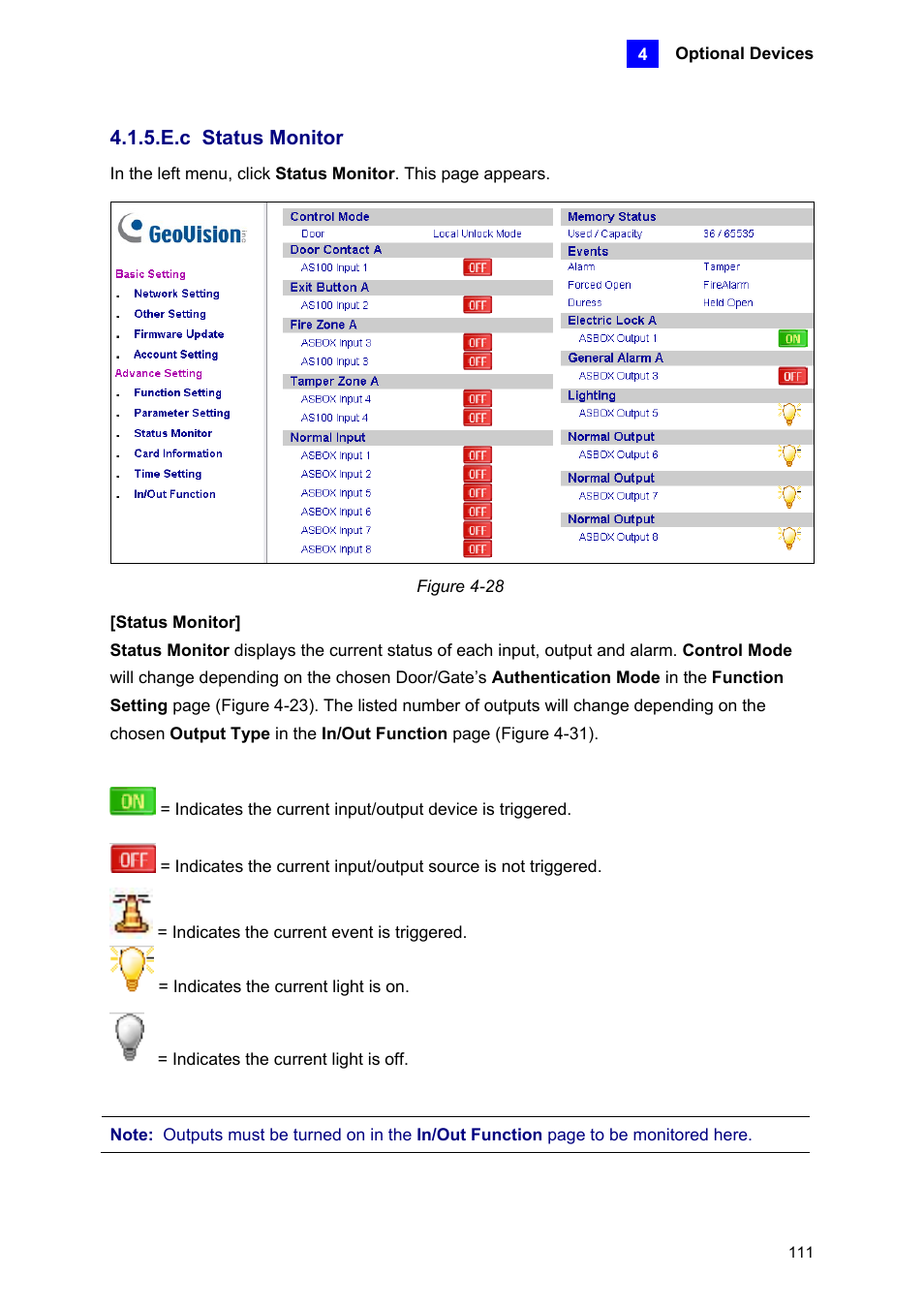 E.c status monitor | AGI Security GV-CONCT User Manual | Page 121 / 172