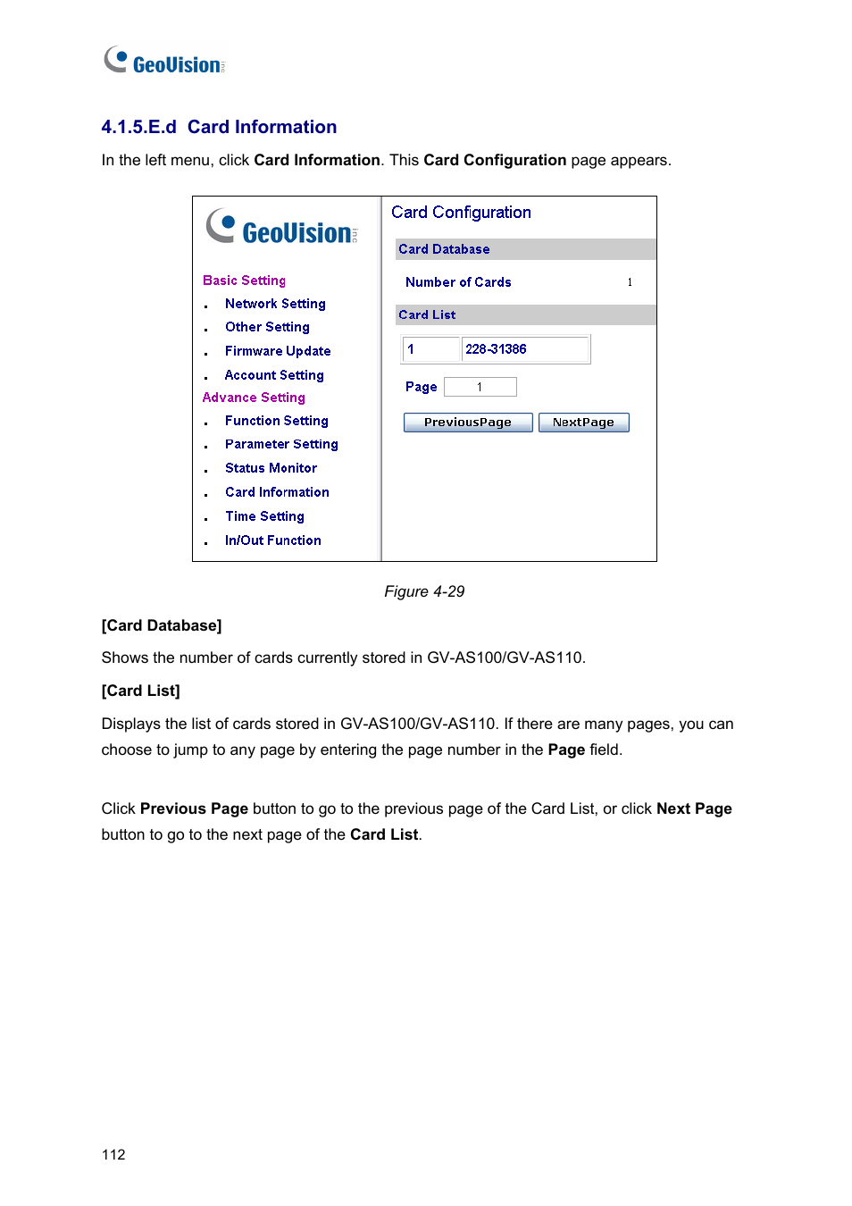 E.d card information | AGI Security GV-CONCT User Manual | Page 122 / 172
