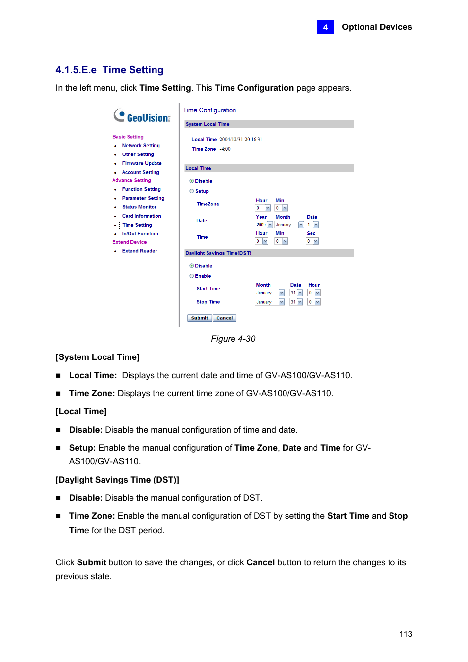 E.e time setting | AGI Security GV-CONCT User Manual | Page 123 / 172