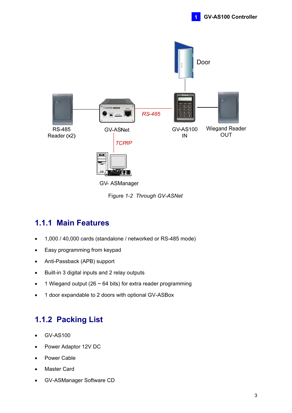 1 main features, 2 packing list | AGI Security GV-CONCT User Manual | Page 13 / 172