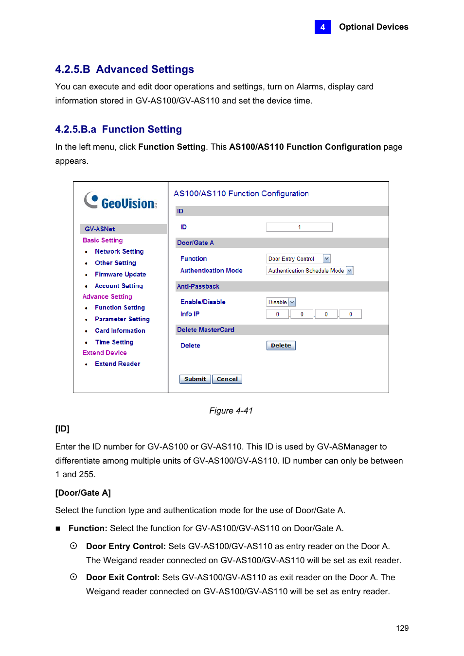 B advanced settings, B.a function setting | AGI Security GV-CONCT User Manual | Page 139 / 172