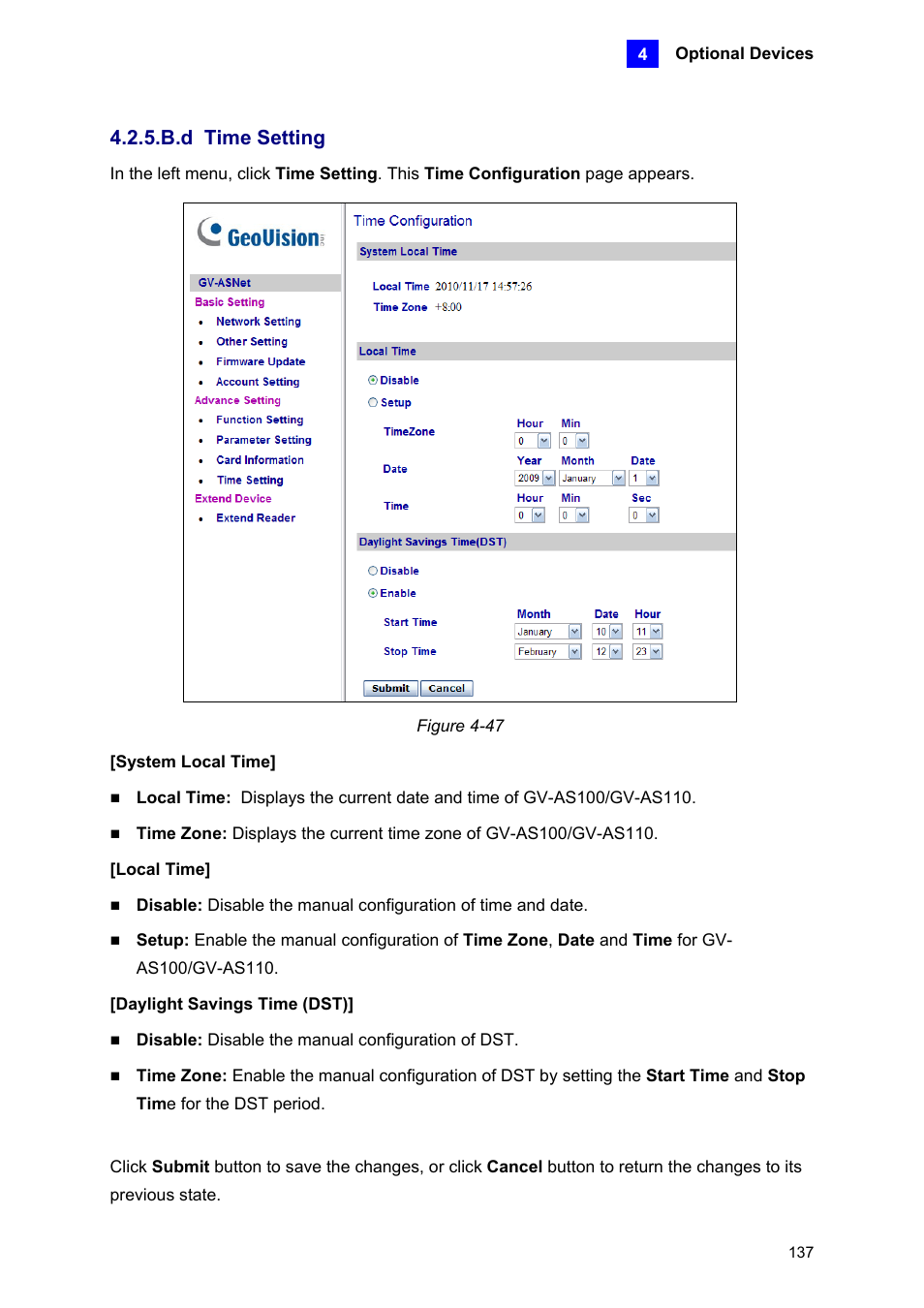 B.d time setting | AGI Security GV-CONCT User Manual | Page 147 / 172