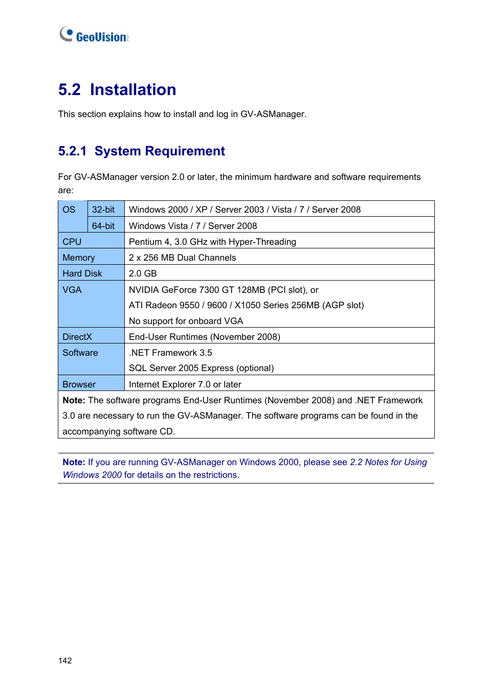 2 installation, 1 system requirement | AGI Security GV-CONCT User Manual | Page 152 / 172