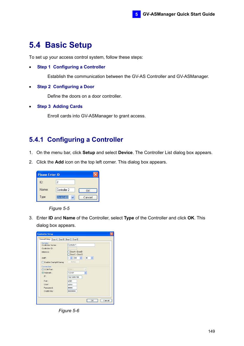 4 basic setup, 1 configuring a controller | AGI Security GV-CONCT User Manual | Page 159 / 172
