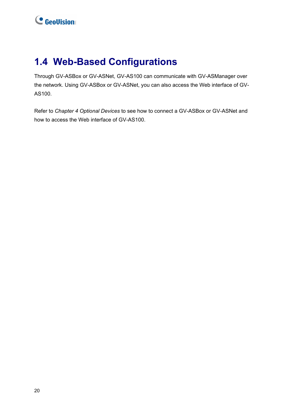 4 web-based configurations | AGI Security GV-CONCT User Manual | Page 30 / 172