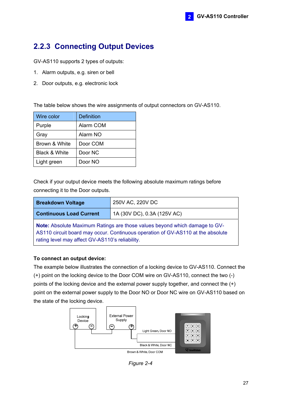 3 connecting output devices | AGI Security GV-CONCT User Manual | Page 37 / 172
