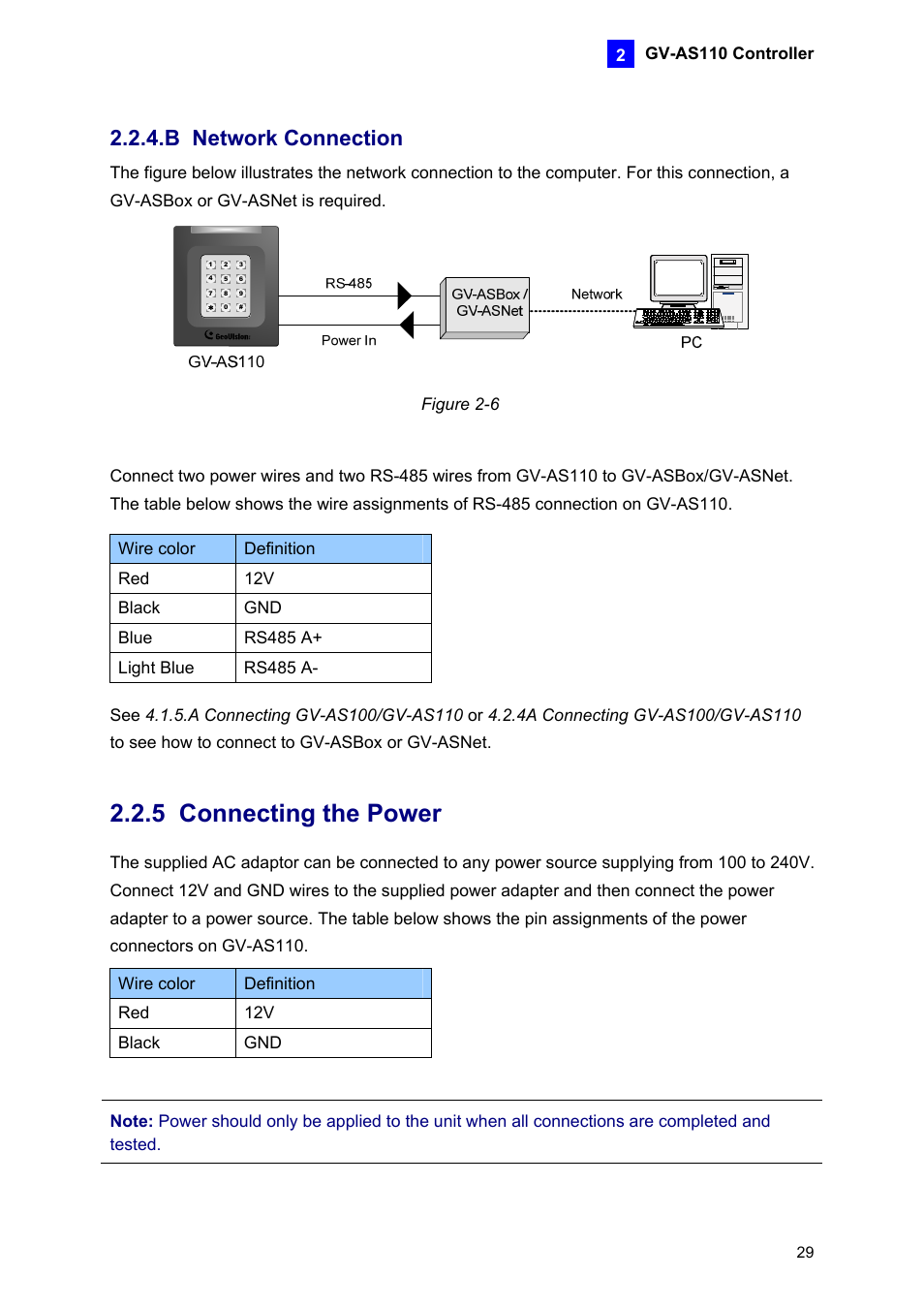 B network connection, 5 connecting the power | AGI Security GV-CONCT User Manual | Page 39 / 172