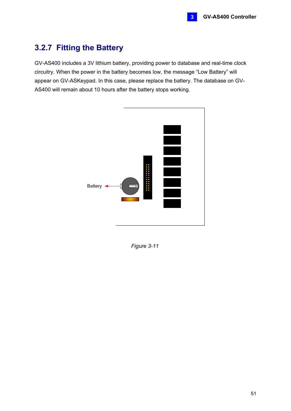 7 fitting the battery | AGI Security GV-CONCT User Manual | Page 61 / 172