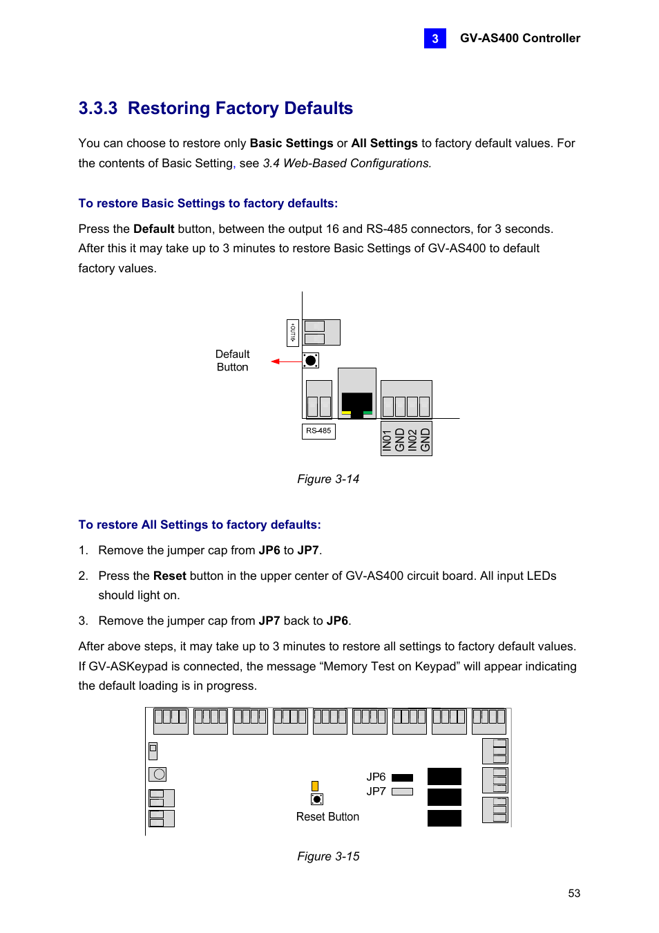 3 restoring factory defaults | AGI Security GV-CONCT User Manual | Page 63 / 172