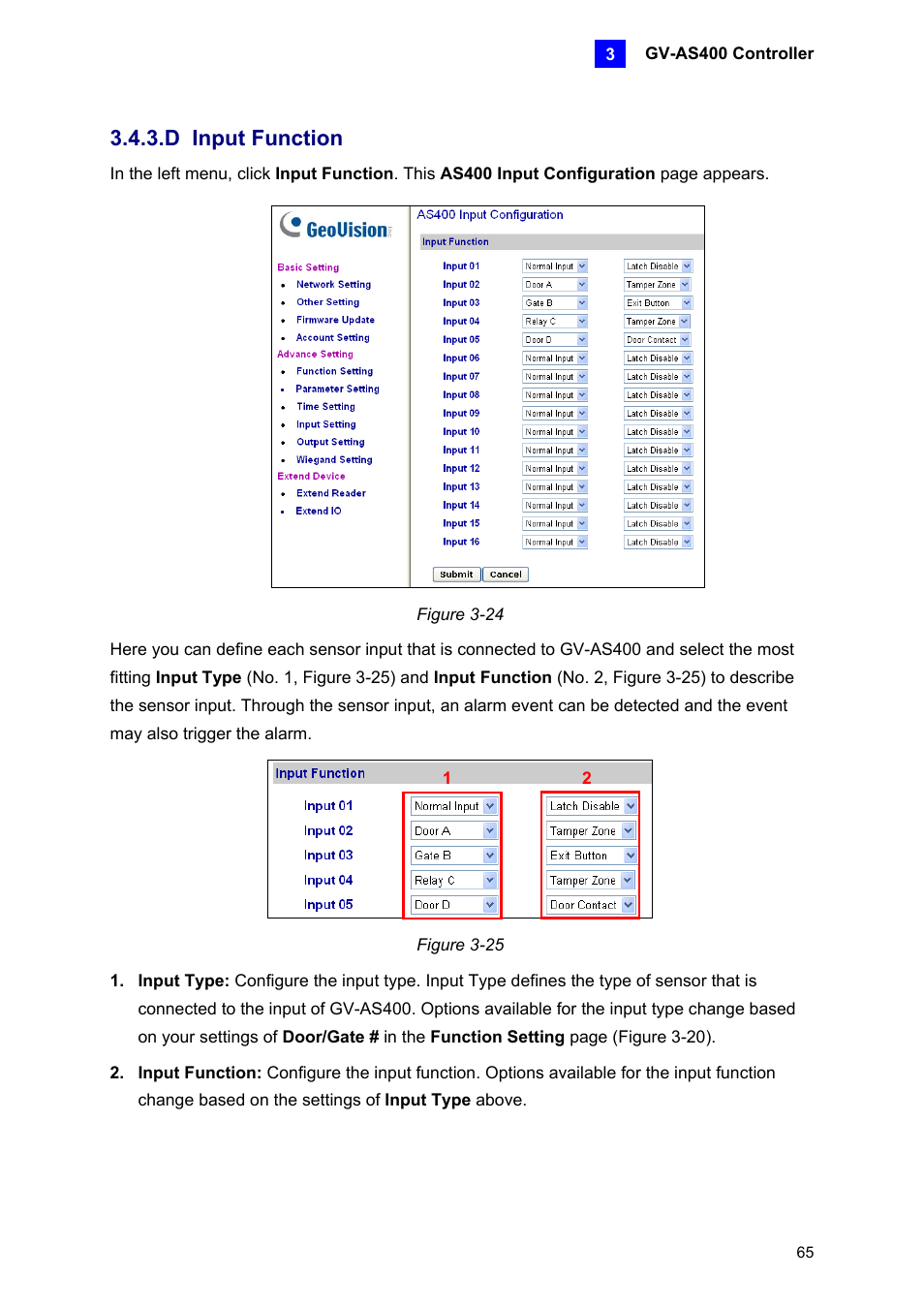D input function | AGI Security GV-CONCT User Manual | Page 75 / 172