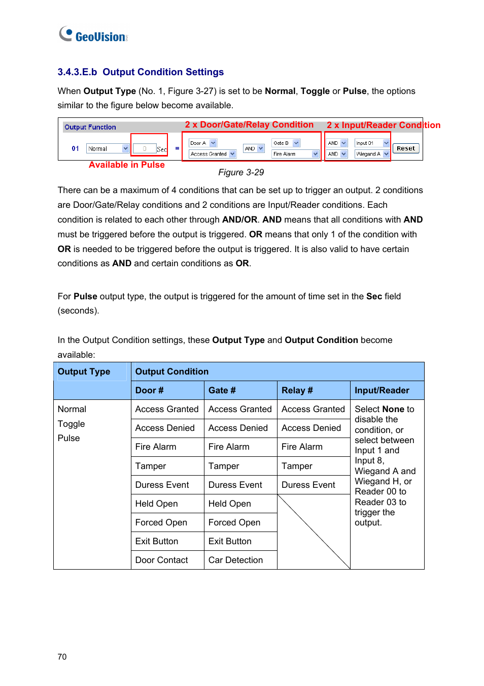 E.b output condition settings | AGI Security GV-CONCT User Manual | Page 80 / 172