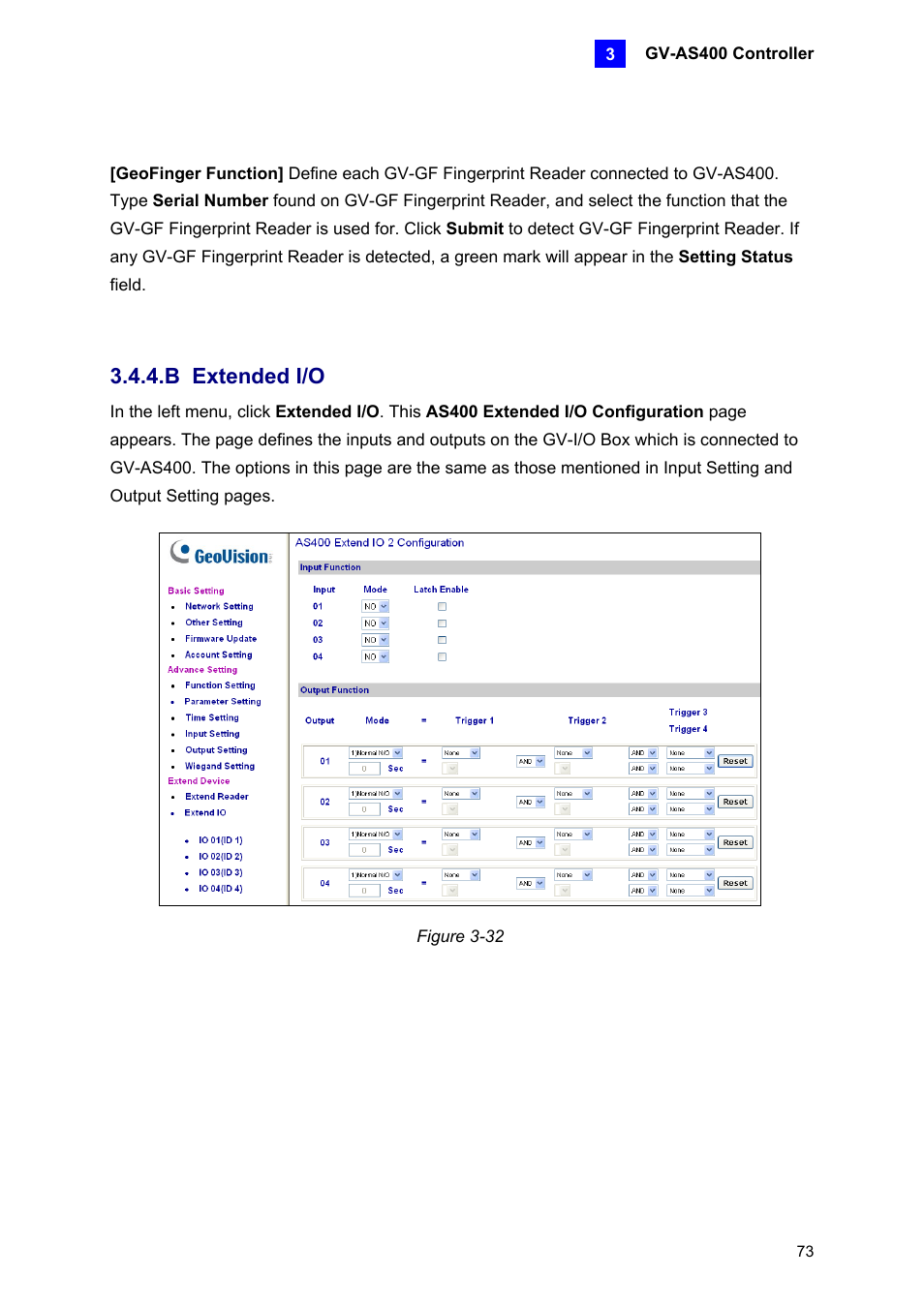 B extended i/o | AGI Security GV-CONCT User Manual | Page 83 / 172