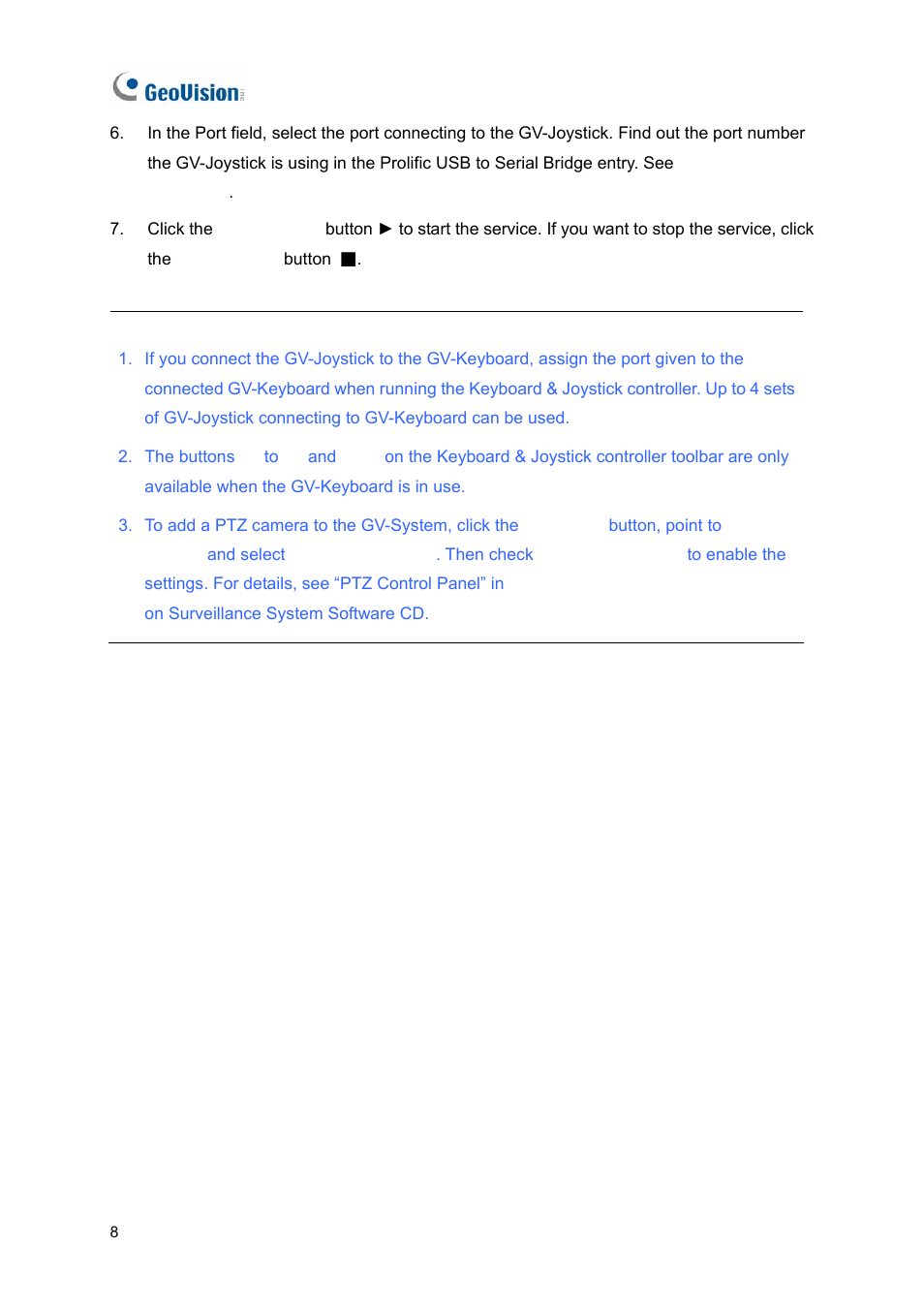 AGI Security GV-JOYSTICK User Manual | Page 11 / 13