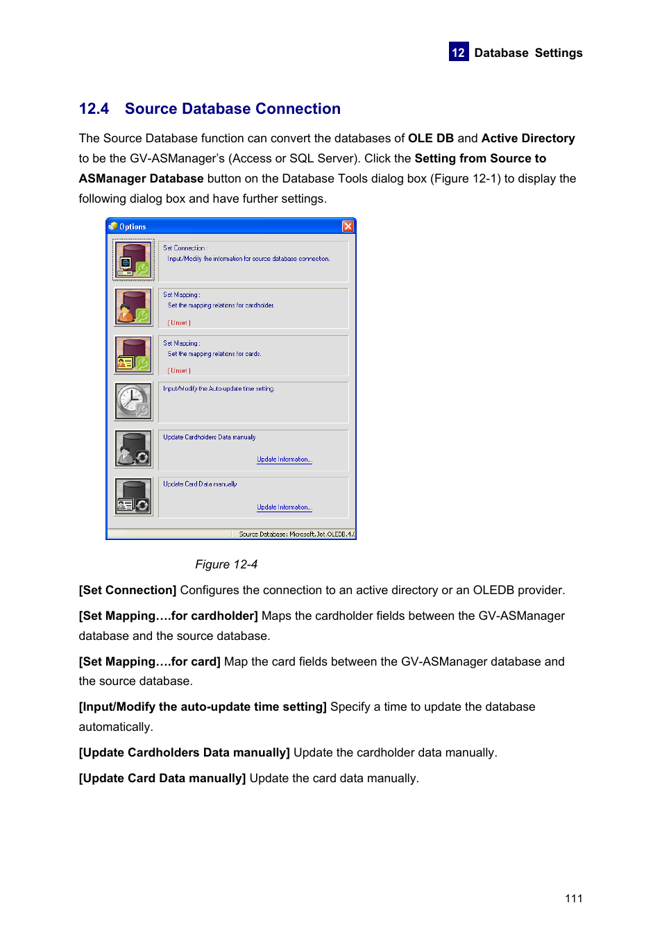 4 source database connection | AGI Security GVASBOX-100 User Manual | Page 119 / 138