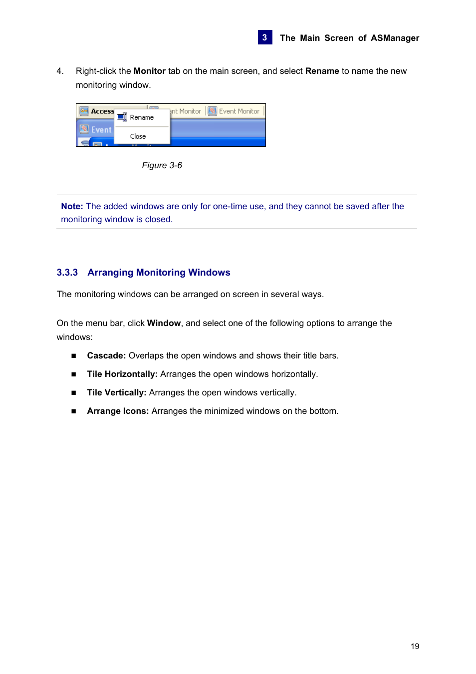 3 arranging monitoring windows | AGI Security GVASBOX-100 User Manual | Page 27 / 138