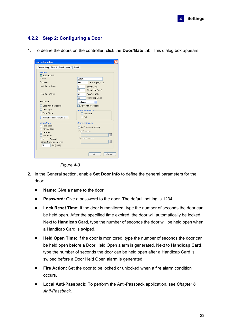 2 step 2: configuring a door | AGI Security GVASBOX-100 User Manual | Page 31 / 138