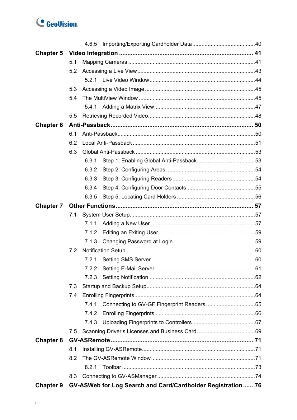 AGI Security GVASBOX-100 User Manual | Page 4 / 138