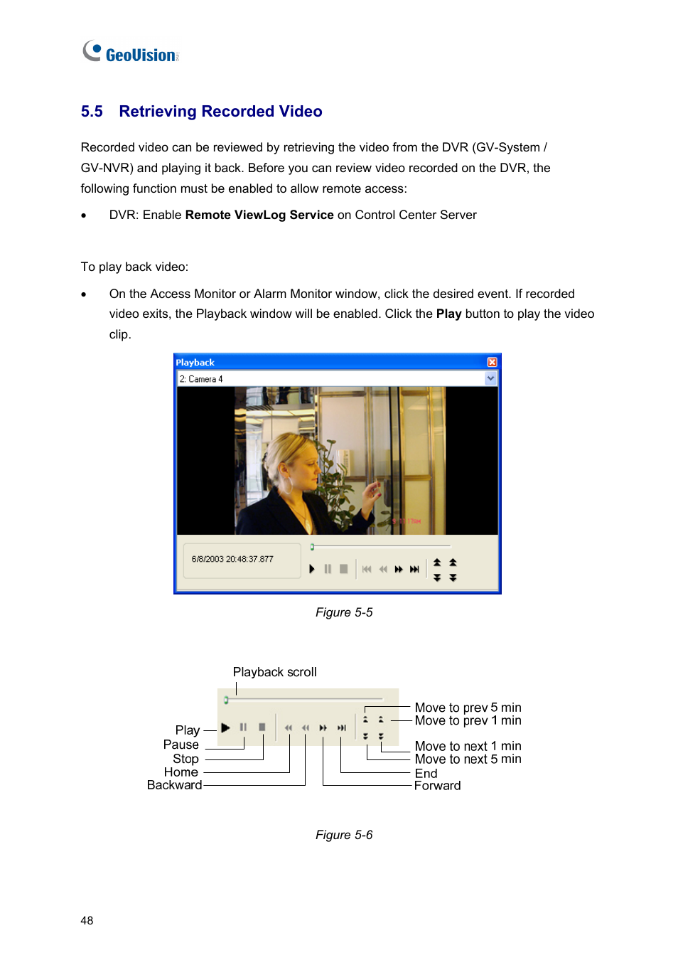 5 retrieving recorded video | AGI Security GVASBOX-100 User Manual | Page 56 / 138