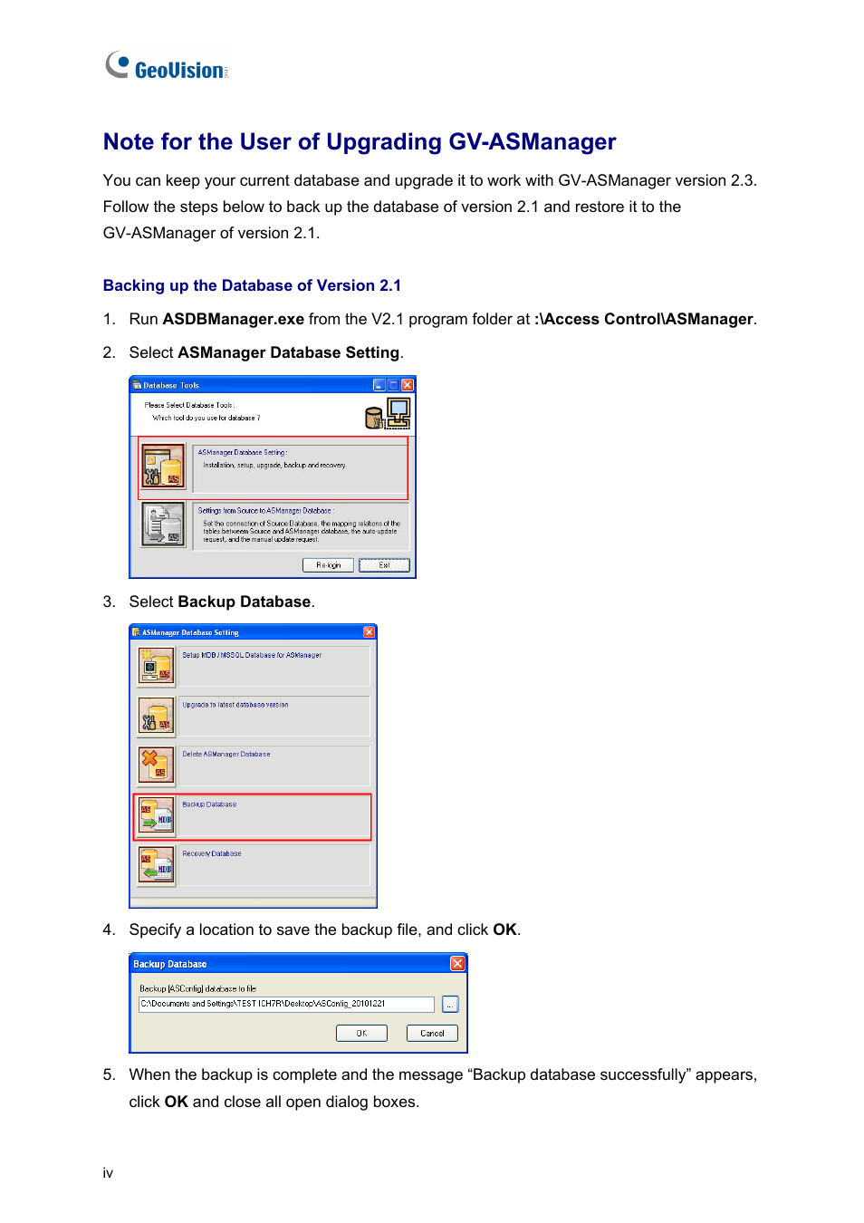 Note for the user of upgrading gv-asmanager | AGI Security GVASBOX-100 User Manual | Page 6 / 138