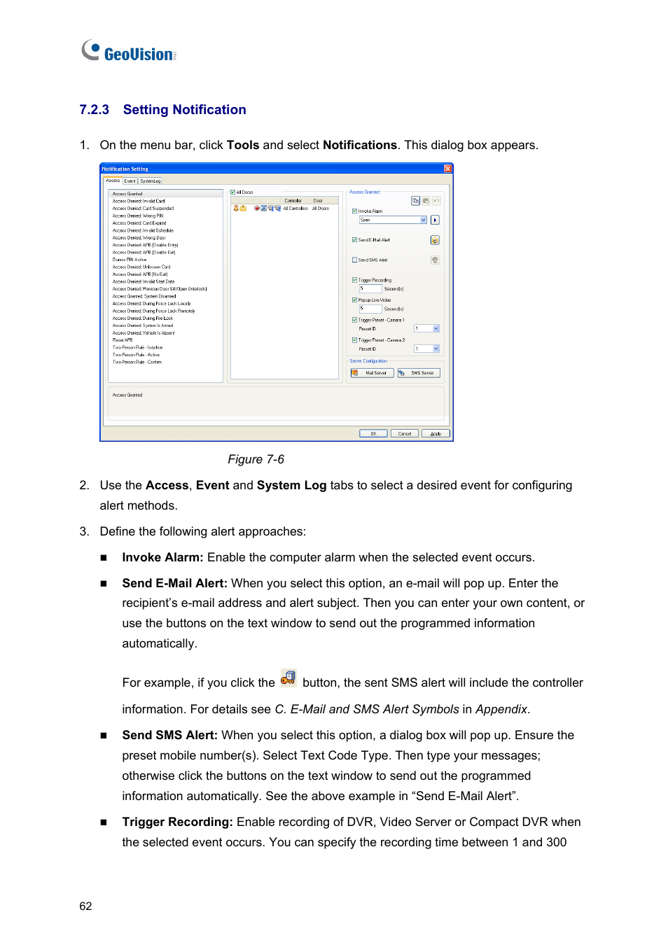 3 setting notification | AGI Security GVASBOX-100 User Manual | Page 70 / 138