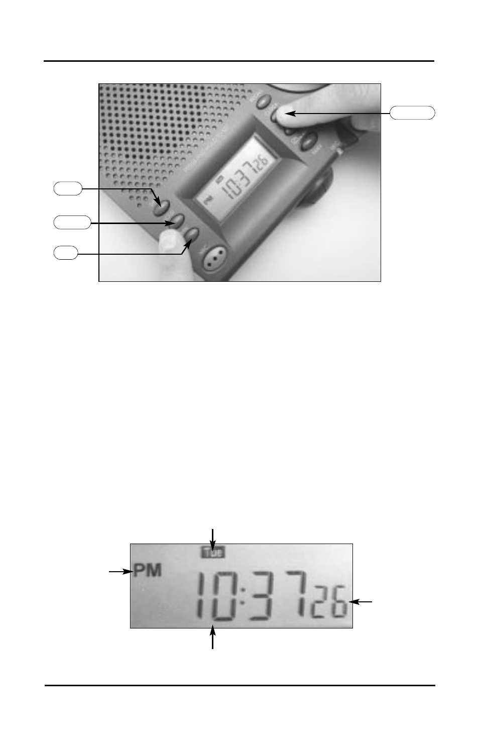 Setting the clock and day | C. Crane VersaCorder Dual Speed Recorder User Manual | Page 7 / 24