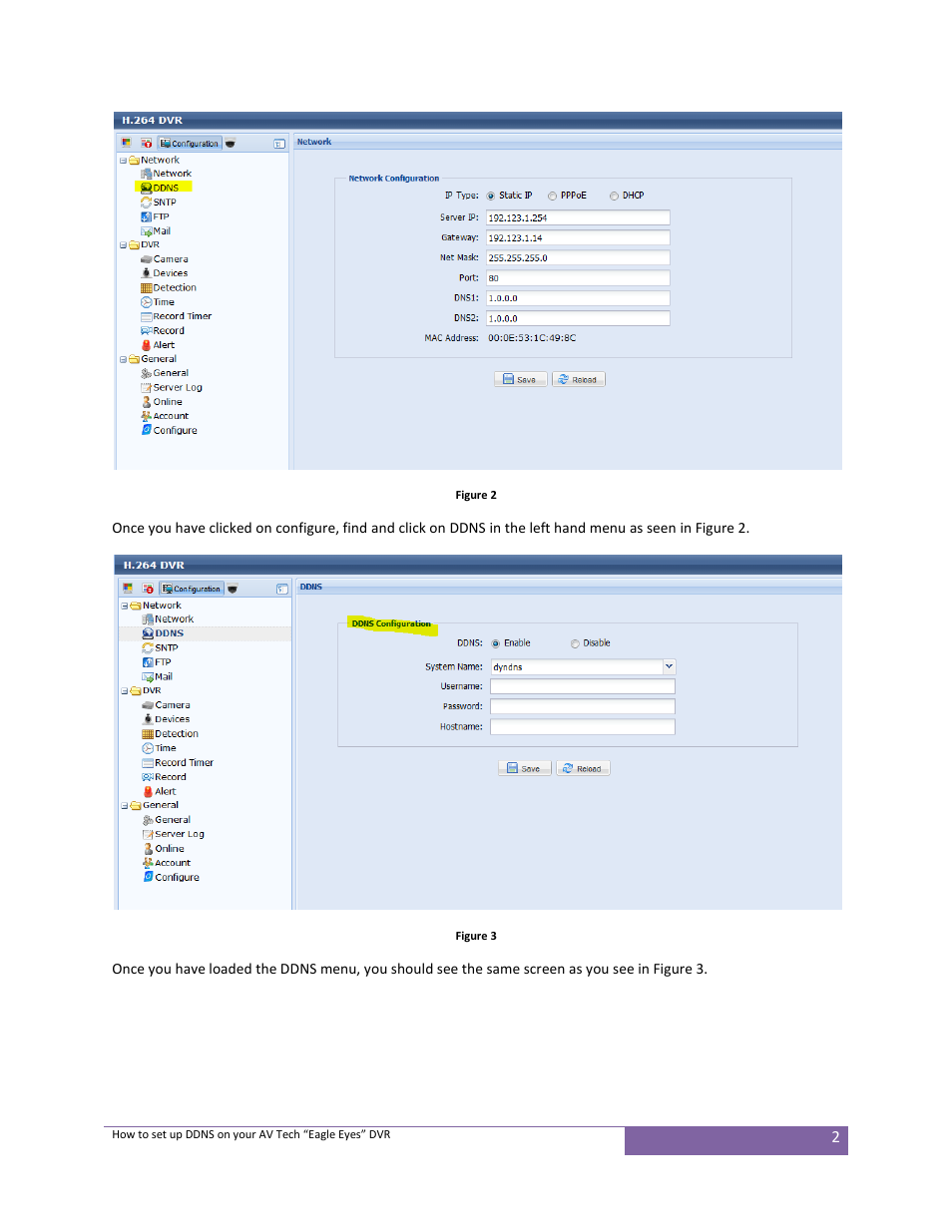 AGI Security SYS-16A901 How to set up DDNS on your AV Tech User Manual | Page 2 / 4