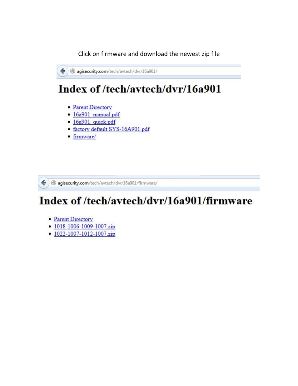 AGI Security SYS-16A901 How to update firmware on AvTech DVR User Manual | Page 2 / 8