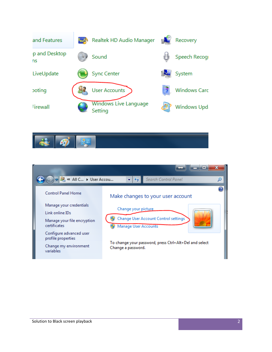 AGI Security SYS-16A901 Solution to black screen playback User Manual | Page 2 / 7