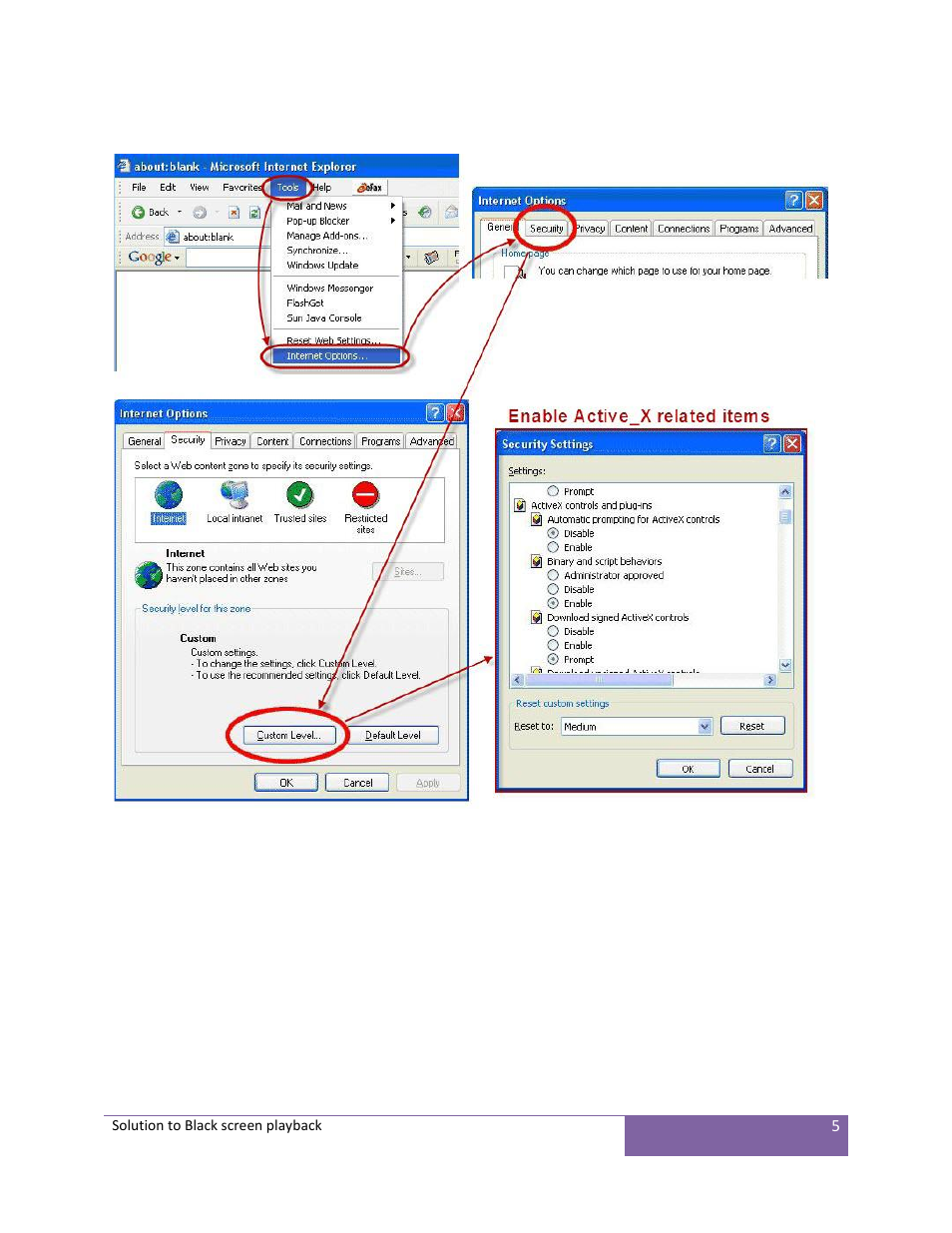 AGI Security SYS-16A901 Solution to black screen playback User Manual | Page 5 / 7