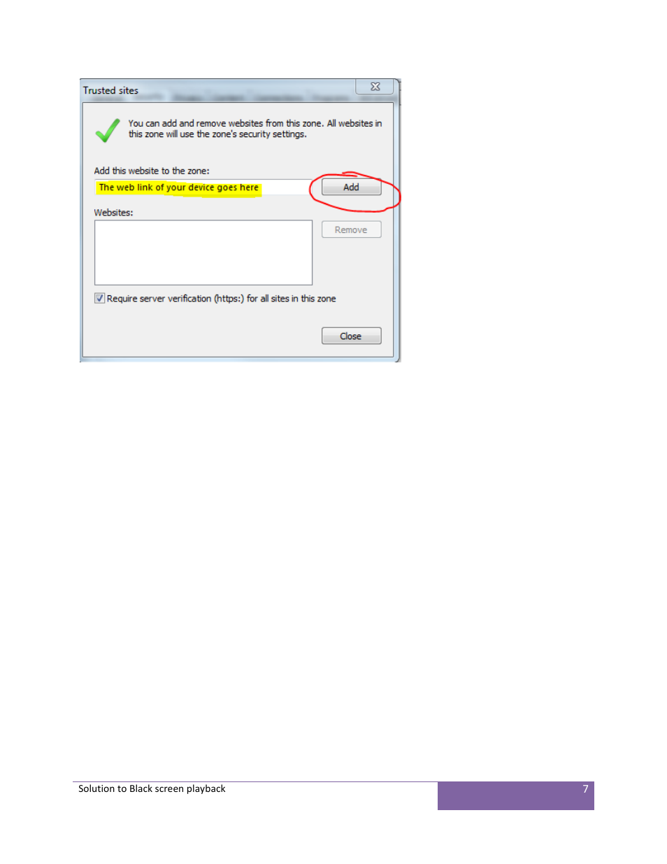 AGI Security SYS-16A901 Solution to black screen playback User Manual | Page 7 / 7