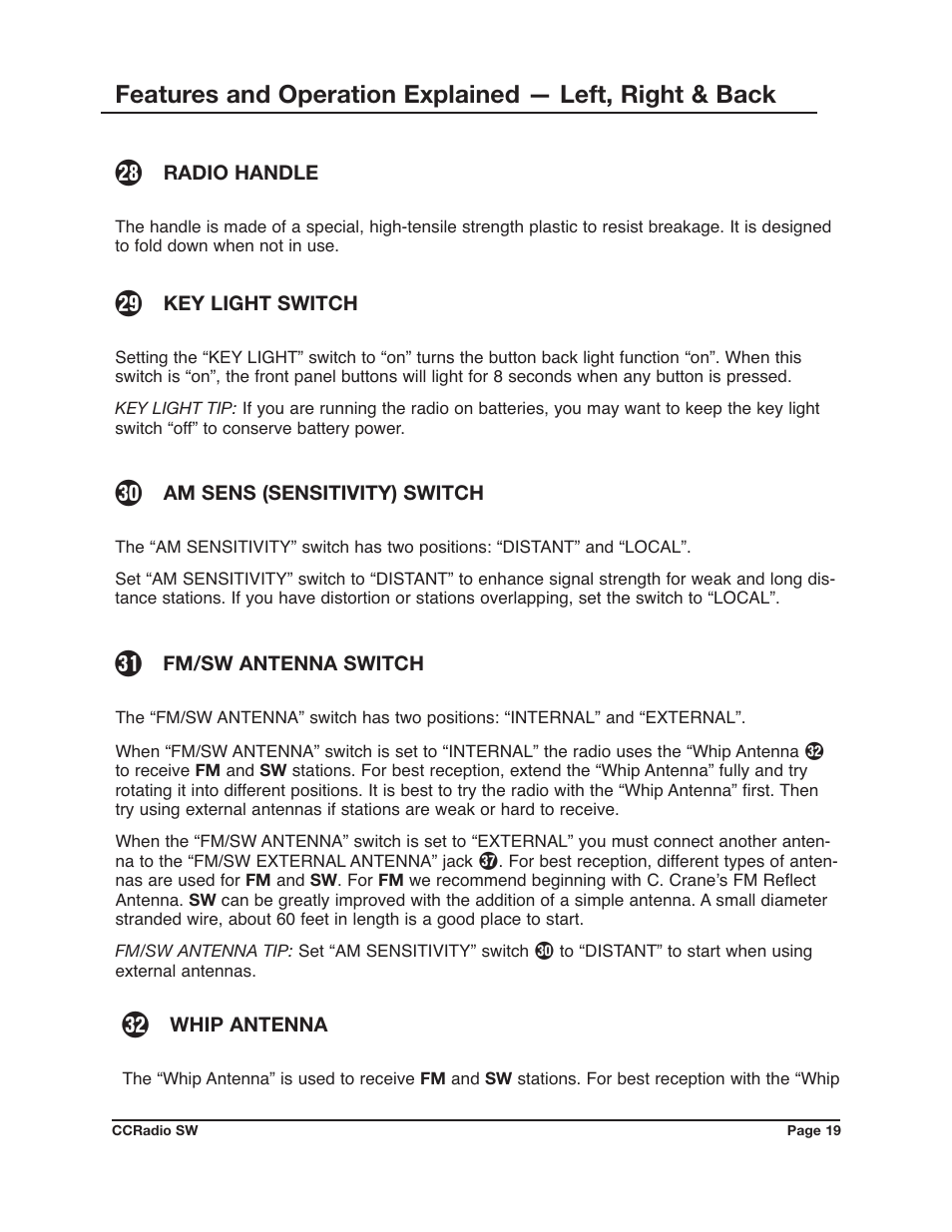 C. Crane CCRadio SW User Manual | Page 19 / 24
