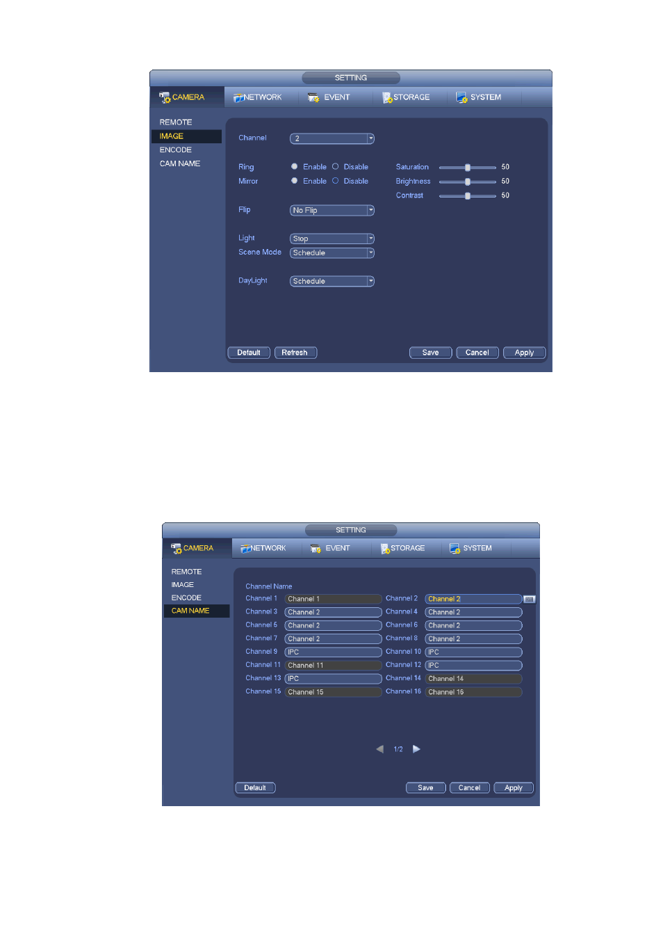 4 channel name, Channel name | AGI Security SYS-16HN44P User Manual | Page 131 / 324