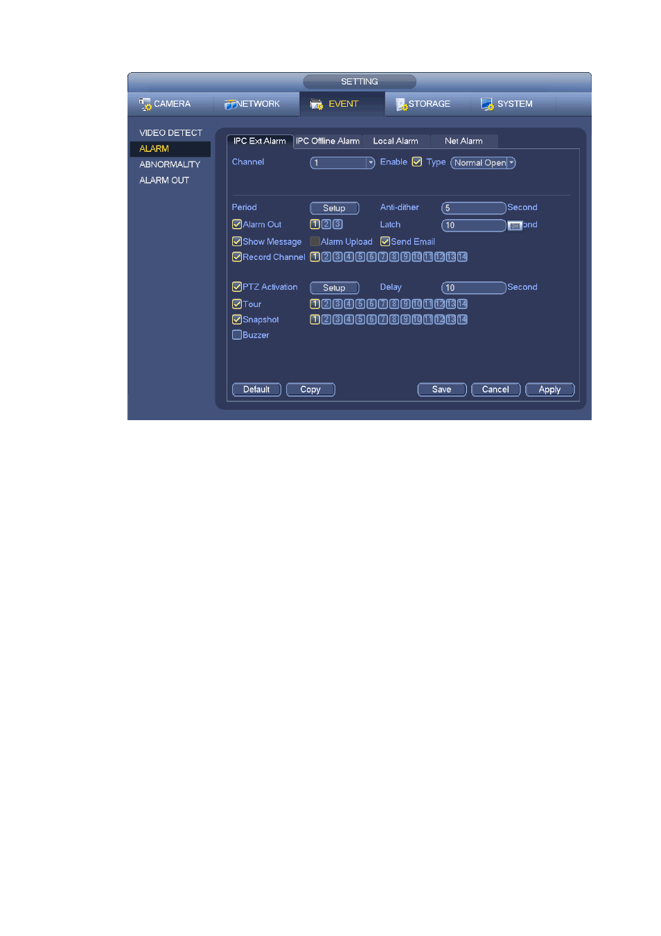 2 alarm snapshot, Alarm snapshot | AGI Security SYS-16HN44P User Manual | Page 159 / 324