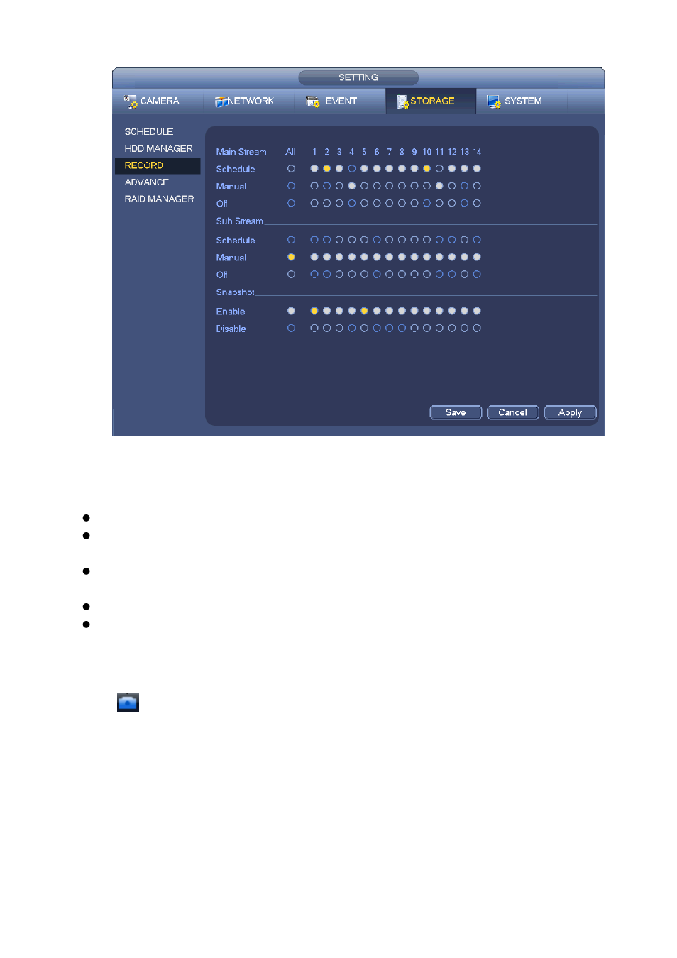 2 manual snapshot, 6 holiday record/snapshot, 1 holiday record | Manual snapshot, Holiday record/snapshot, Holiday record | AGI Security SYS-16HN44P User Manual | Page 161 / 324