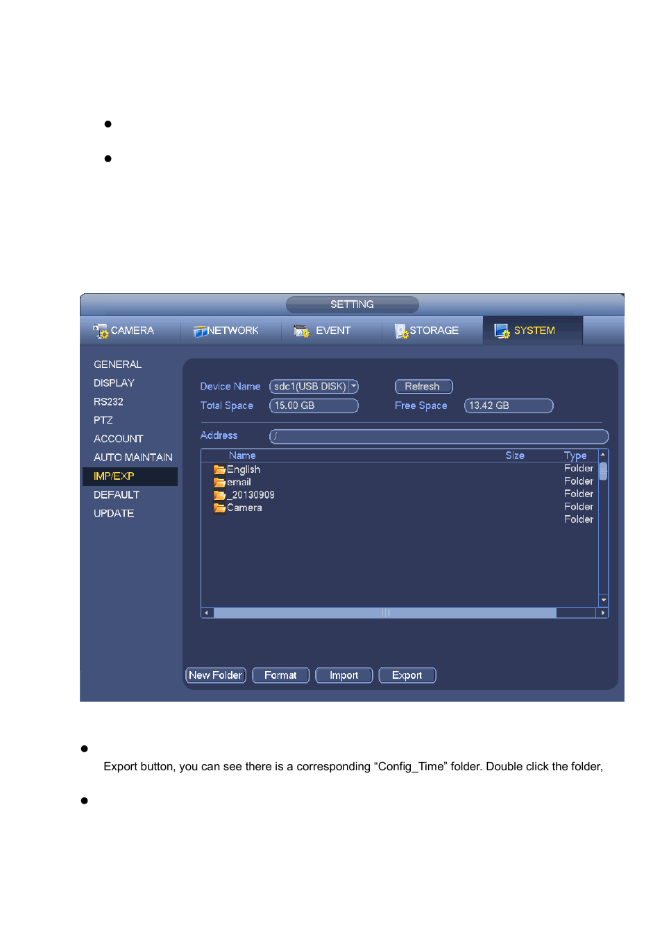 2 import/export, Import/export | AGI Security SYS-16HN44P User Manual | Page 172 / 324