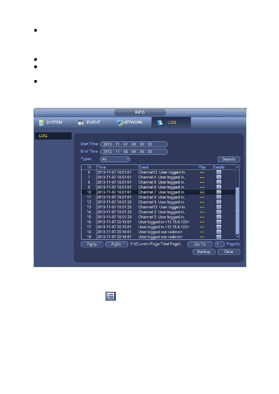 3 backup log, 4 usb device auto pop-up, Backup log | Usb device auto pop-up | AGI Security SYS-16HN44P User Manual | Page 173 / 324