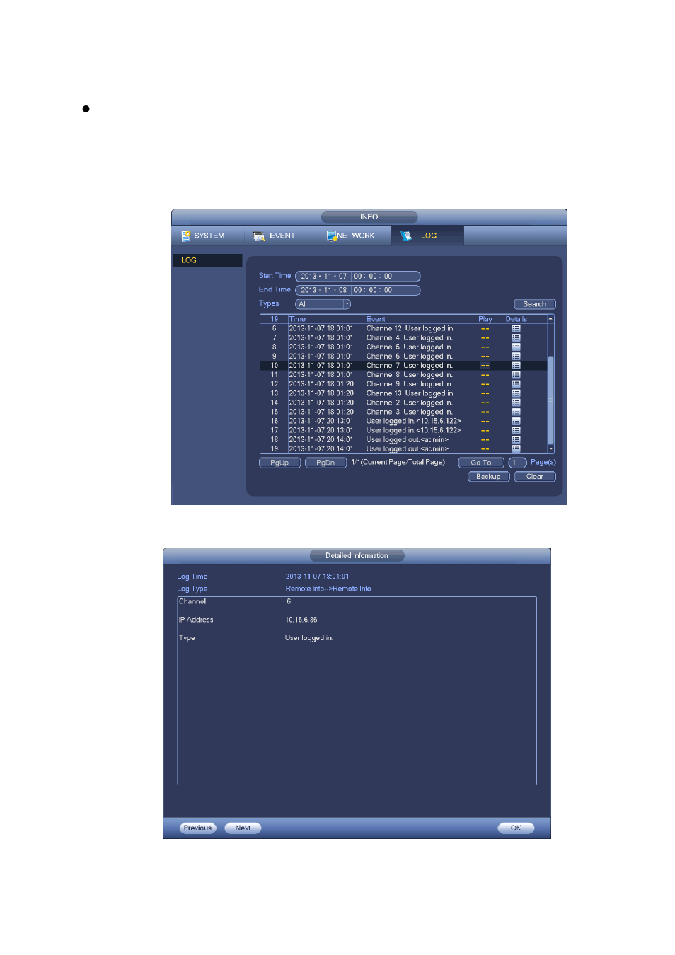 2 log | AGI Security SYS-16HN44P User Manual | Page 228 / 324