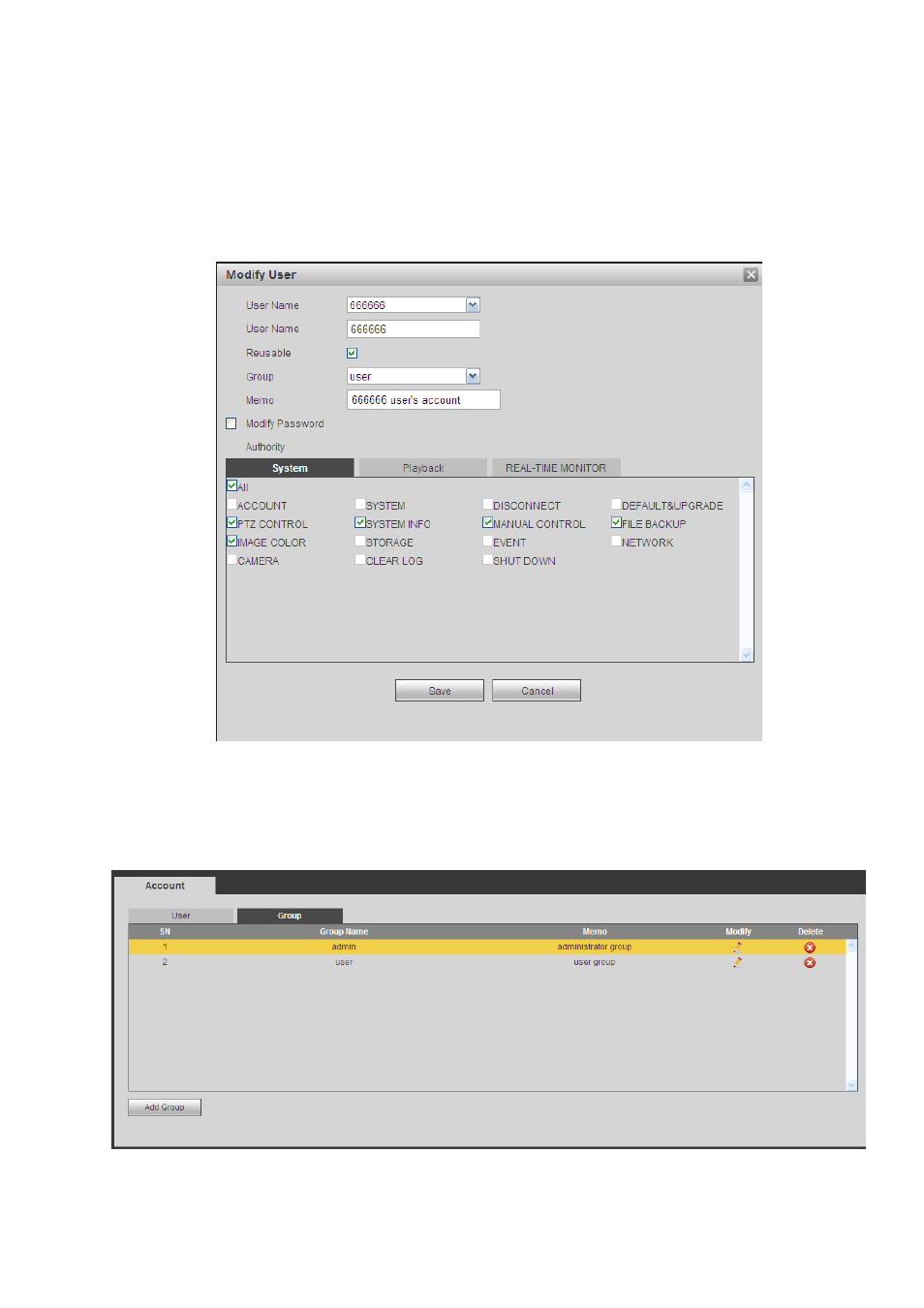 2 group | AGI Security SYS-16HN44P User Manual | Page 295 / 324