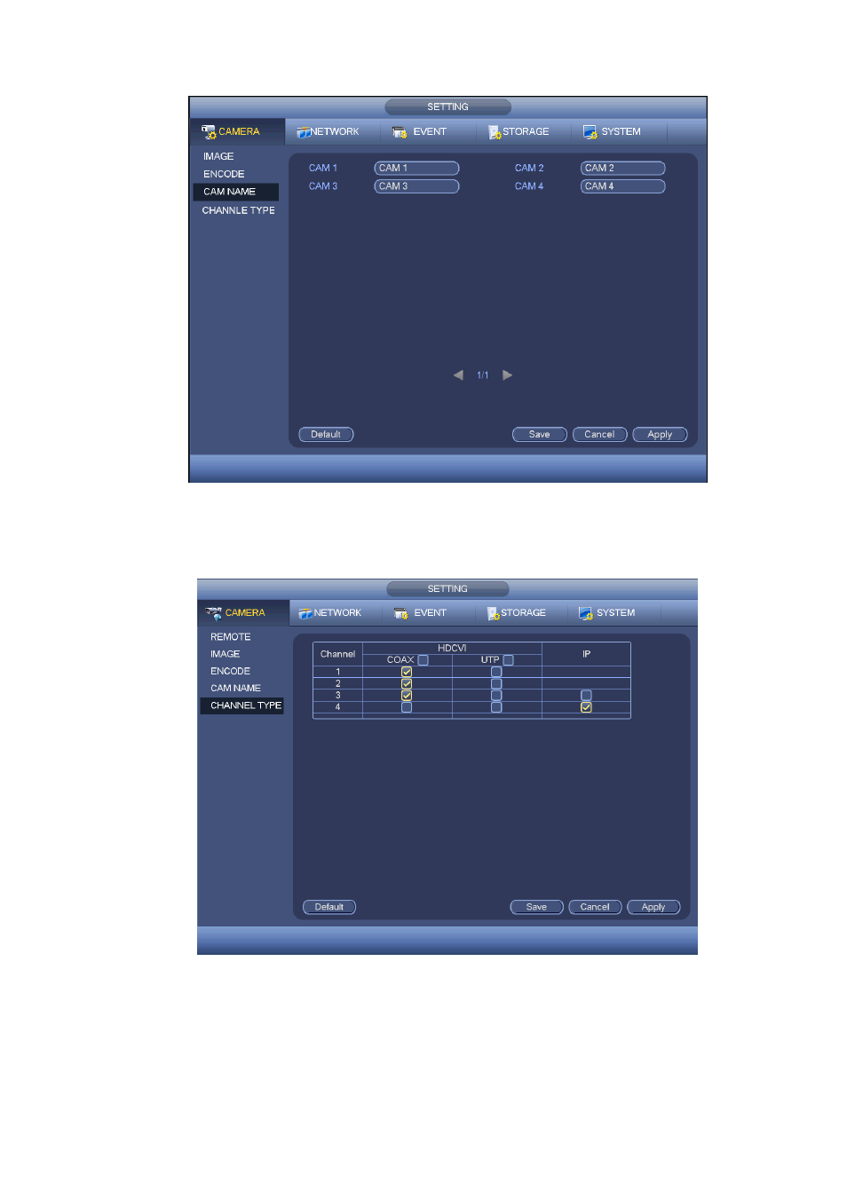 5 channel type, 2 network, 1 tcp/ip | Network | AGI Security SYS-HC0451S2 User Manual | Page 144 / 276