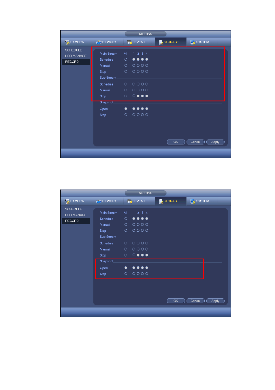 2 snapshot operation, 4 hdd detect | AGI Security SYS-HC0451S2 User Manual | Page 181 / 276