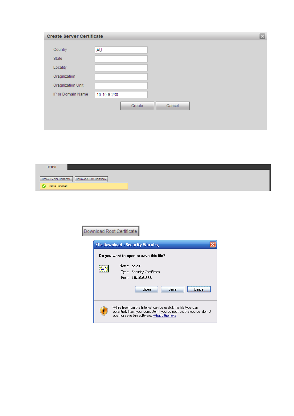 2 download root certificate | AGI Security SYS-HC0451S2 User Manual | Page 226 / 276