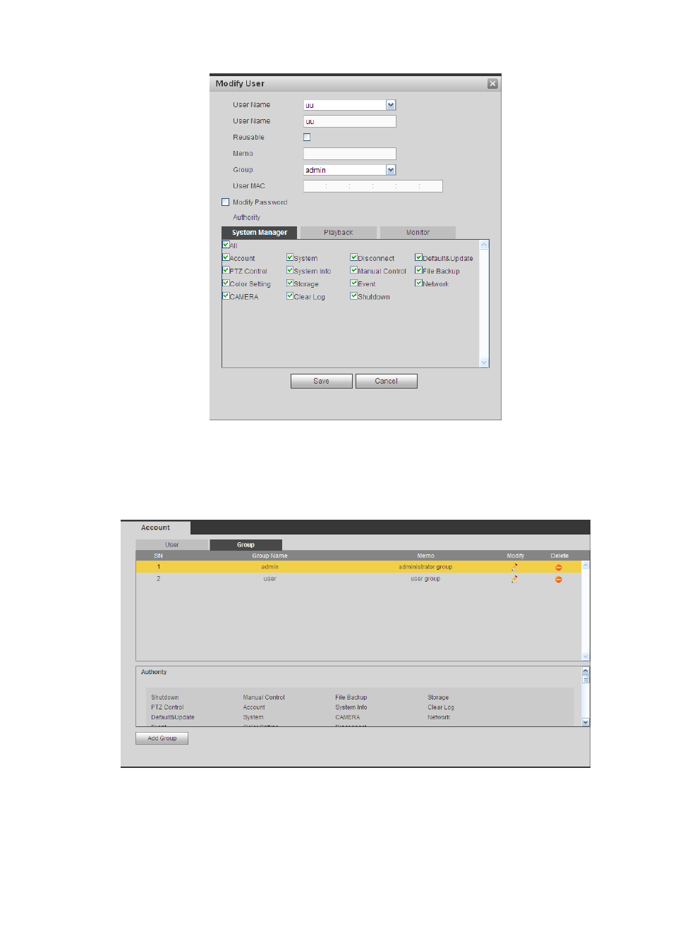 2 group | AGI Security SYS-HC0451S2 User Manual | Page 248 / 276