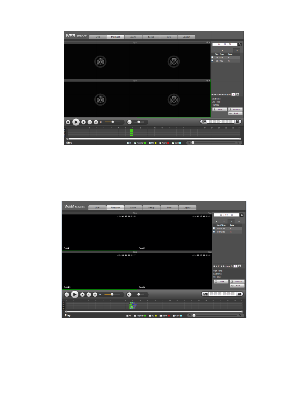 3 playback, 4 download, Playback | Download | AGI Security SYS-HC0451S2 User Manual | Page 254 / 276
