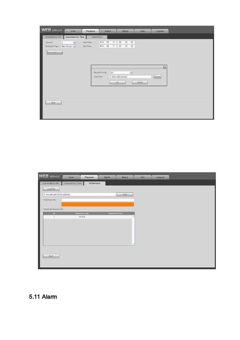 3 watermark, 11 alarm, Alarm | R 5.11) | AGI Security SYS-HC0451S2 User Manual | Page 257 / 276