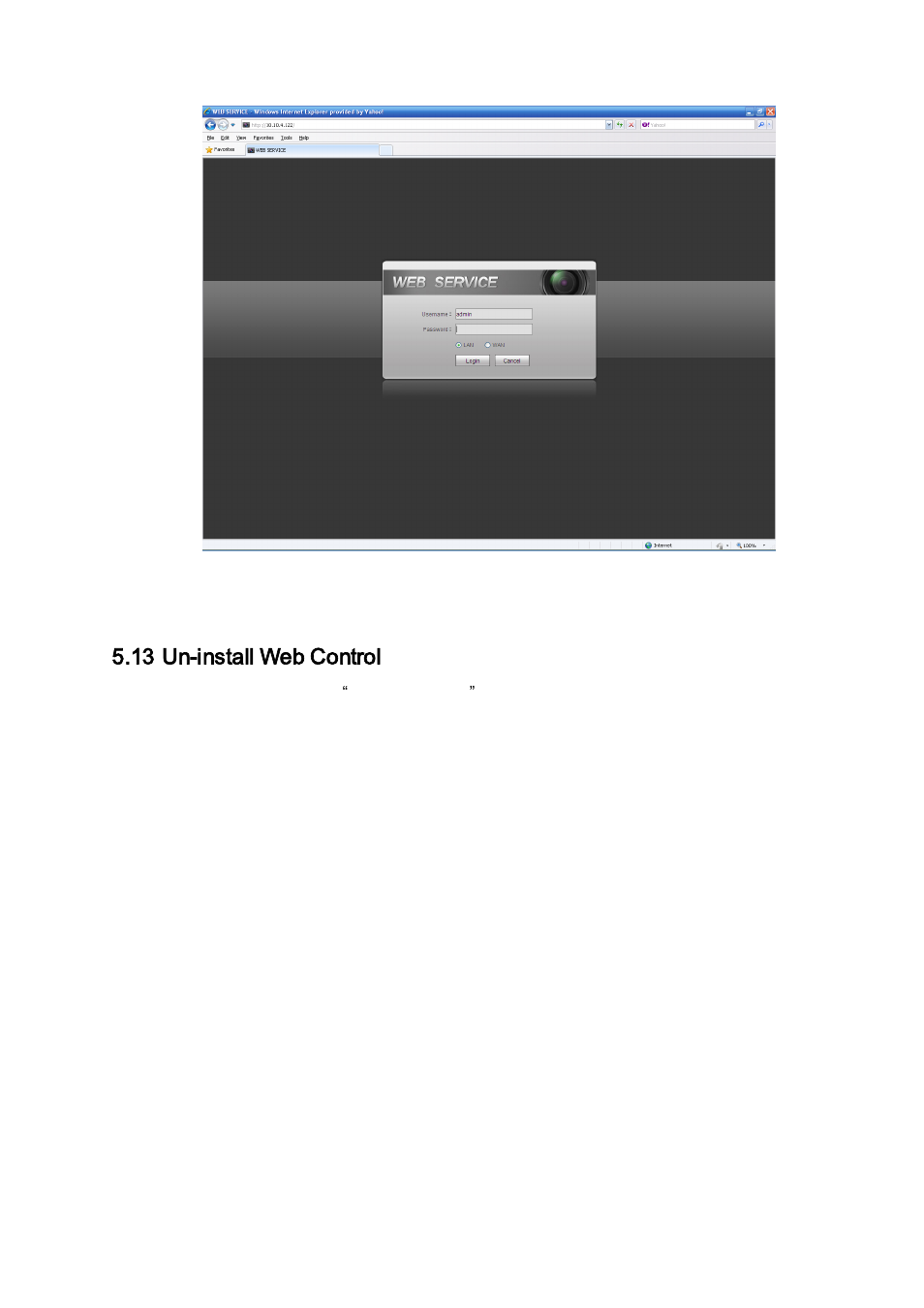 13 un-install web control, Un-install web control | AGI Security SYS-HC0451S2 User Manual | Page 259 / 276