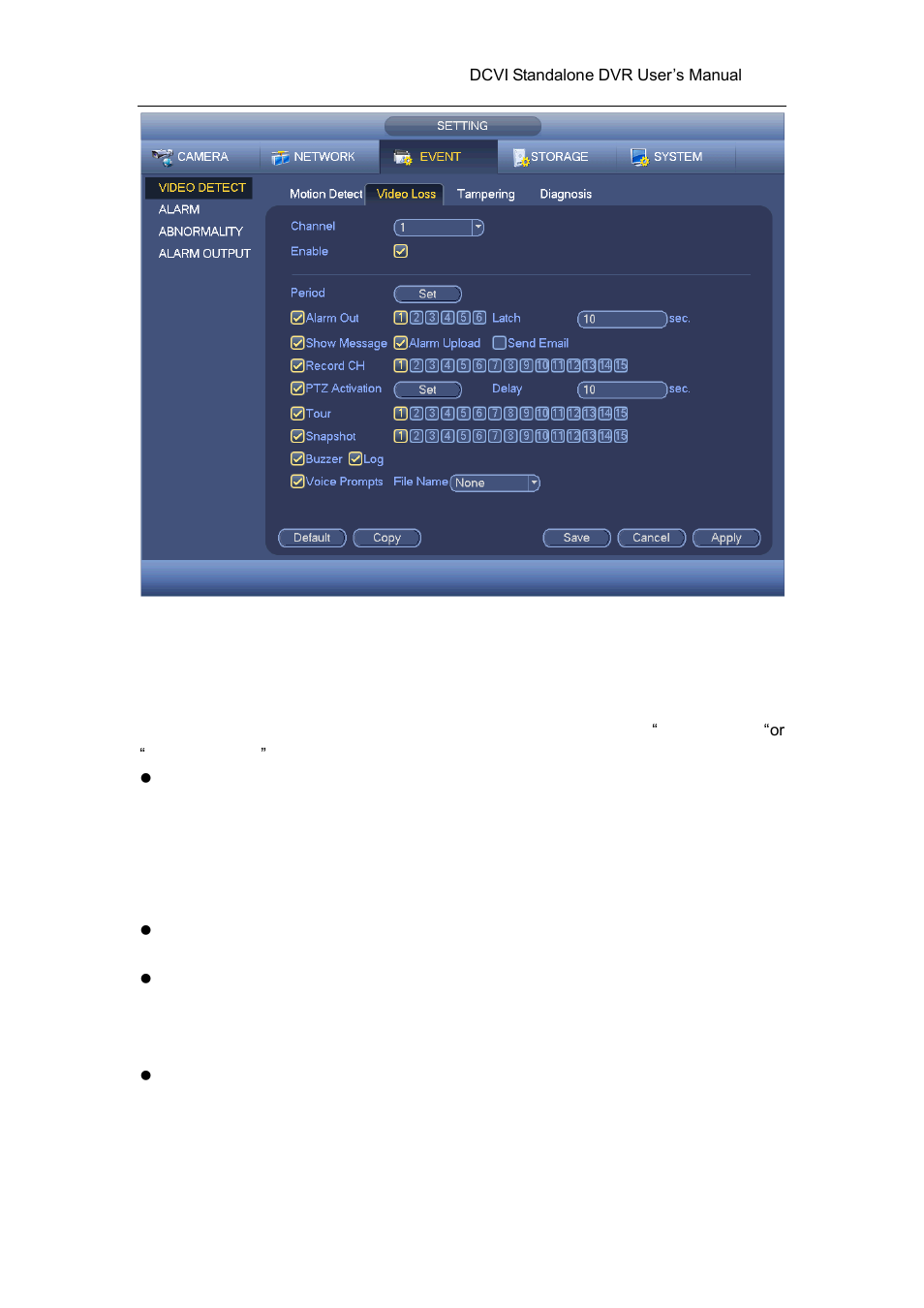 3 tampering | AGI Security SYS-HC0451 HDCVI DVR User Manual User Manual | Page 137 / 285