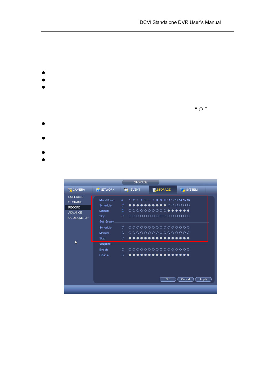 1 record control, 2 snapshot operation | AGI Security SYS-HC0451 HDCVI DVR User Manual User Manual | Page 157 / 285